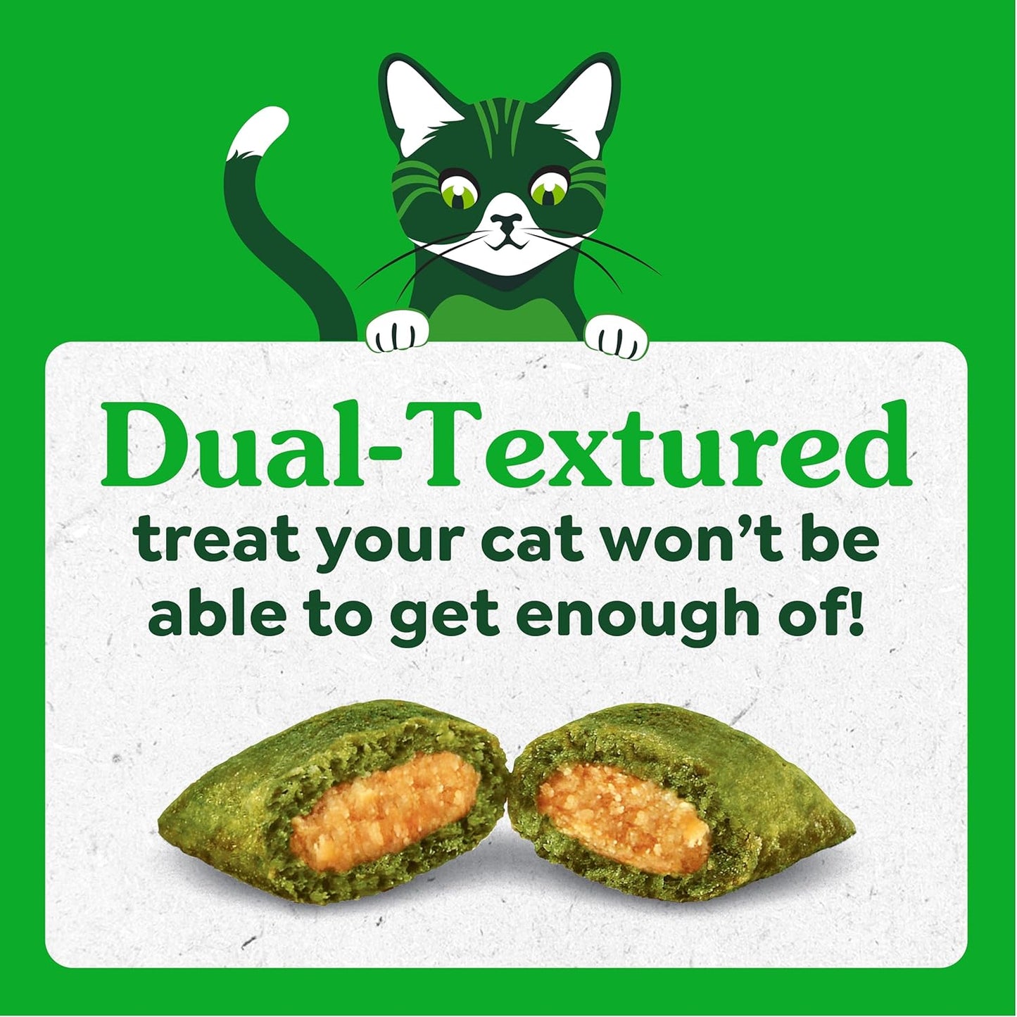 Greenies Feline SMARTBITES Healthy Skin and Fur, Chicken and Salmon Flavors, All Bag Sizes