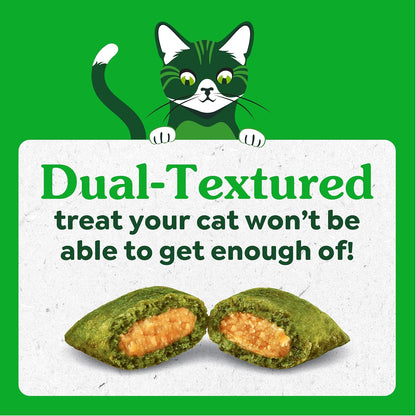 Greenies Feline SMARTBITES Healthy Skin and Fur, Chicken and Salmon Flavors, All Bag Sizes